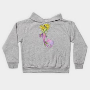 Sugar Skull Zombie Mermaid Kids Hoodie